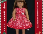 American Girl Doll Christmas Red N Silver Candy Cane Dress American Girl Doll Christmas Red N Silver Candy Cane Dress