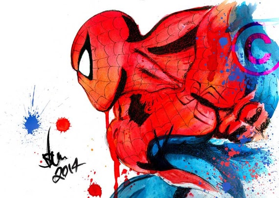 Spiderman Framed Canvas Art