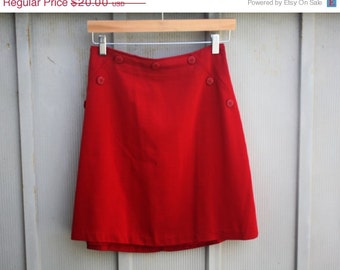 SALE Nautical Skirt, Red Mini Skirt, Rockabilly Skirt, Sailor Skirt ...