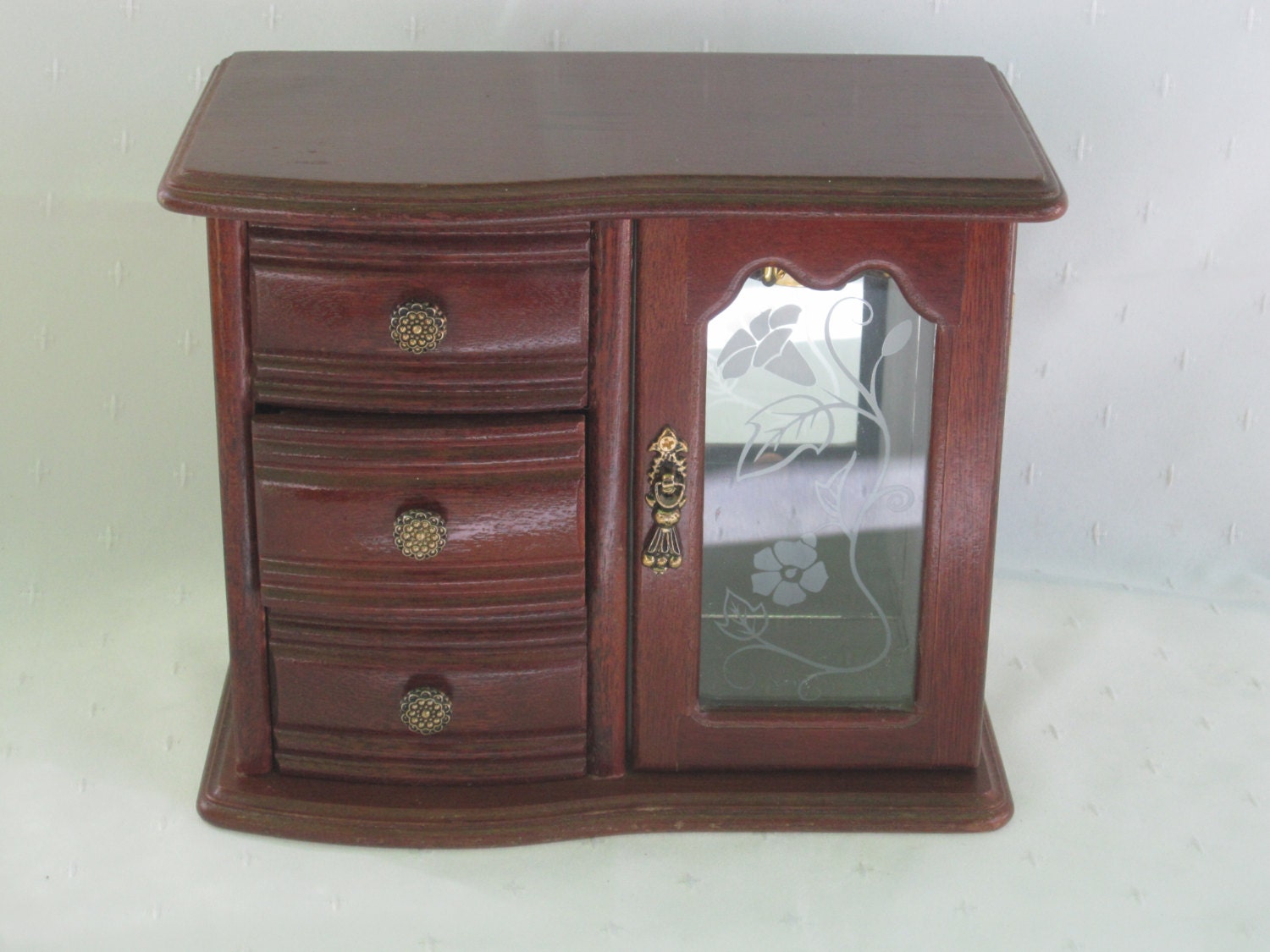 Small Wood Jewelry Box Girls Jewelry Box Wood Jewelry Chest