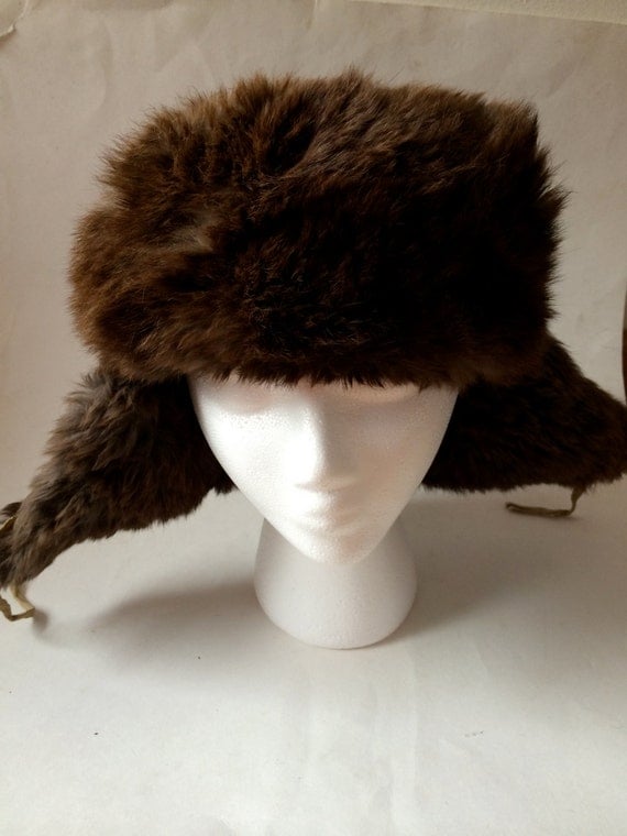 Vintage Ear Flap Hat Winter Hat Earflap Elmer Fudd by RetroGradeNJ