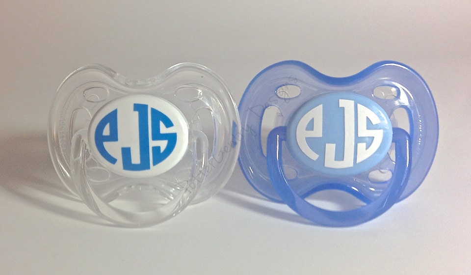 Monogrammed Pacifiers