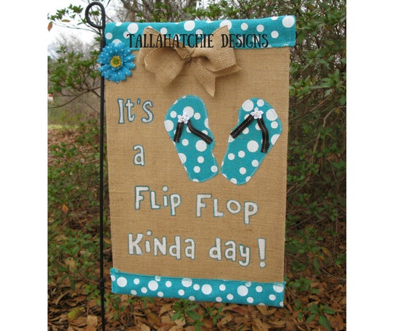 40% OFF TODAY Flip Flop Garden Flag Burlap by ... 40 OFF TODAY Flip Flop Garden Flag Burlap by