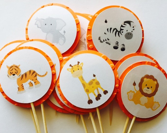 Jungle Babies Party Supplies, Jungle Theme party Supplies, Animal Theme Baby Shower Supplies, Candy Buffet Tags