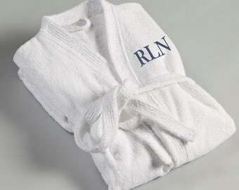 Men's Monogrammed Robe - Personalized Men's Robe - Monogrammed Bath Robe - Gifts for Him - Groomsmen Gifts - Gifts for Dad - RO017