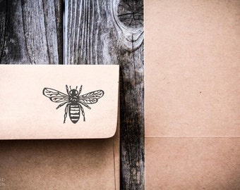 Honey Bee Rubber Stamp ( 2 x 3 Inches ) - Southern Rubber Stamp