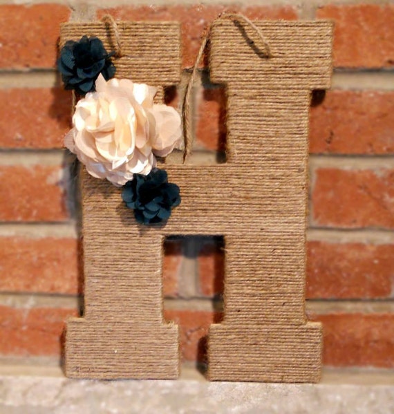 Custom Twine Wrapped Letter