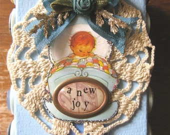 OOAK Baby Keepsake Box * Baby Boy Gift Box Handmade * Baby Keepsake * Baby Shower Gift * Newborn Boy * Baby Boy Box * New Mom * CardsinStock