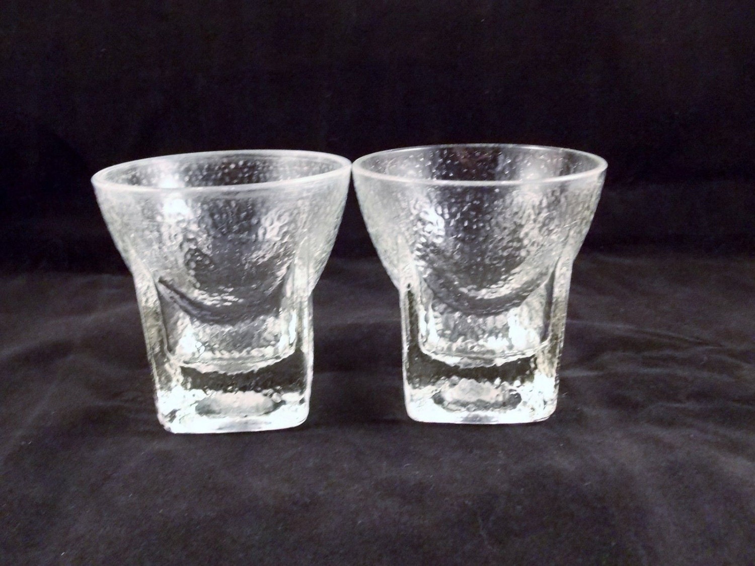 Vintage Libbey Rock Glasses St Regis Square Set Of 2 Free