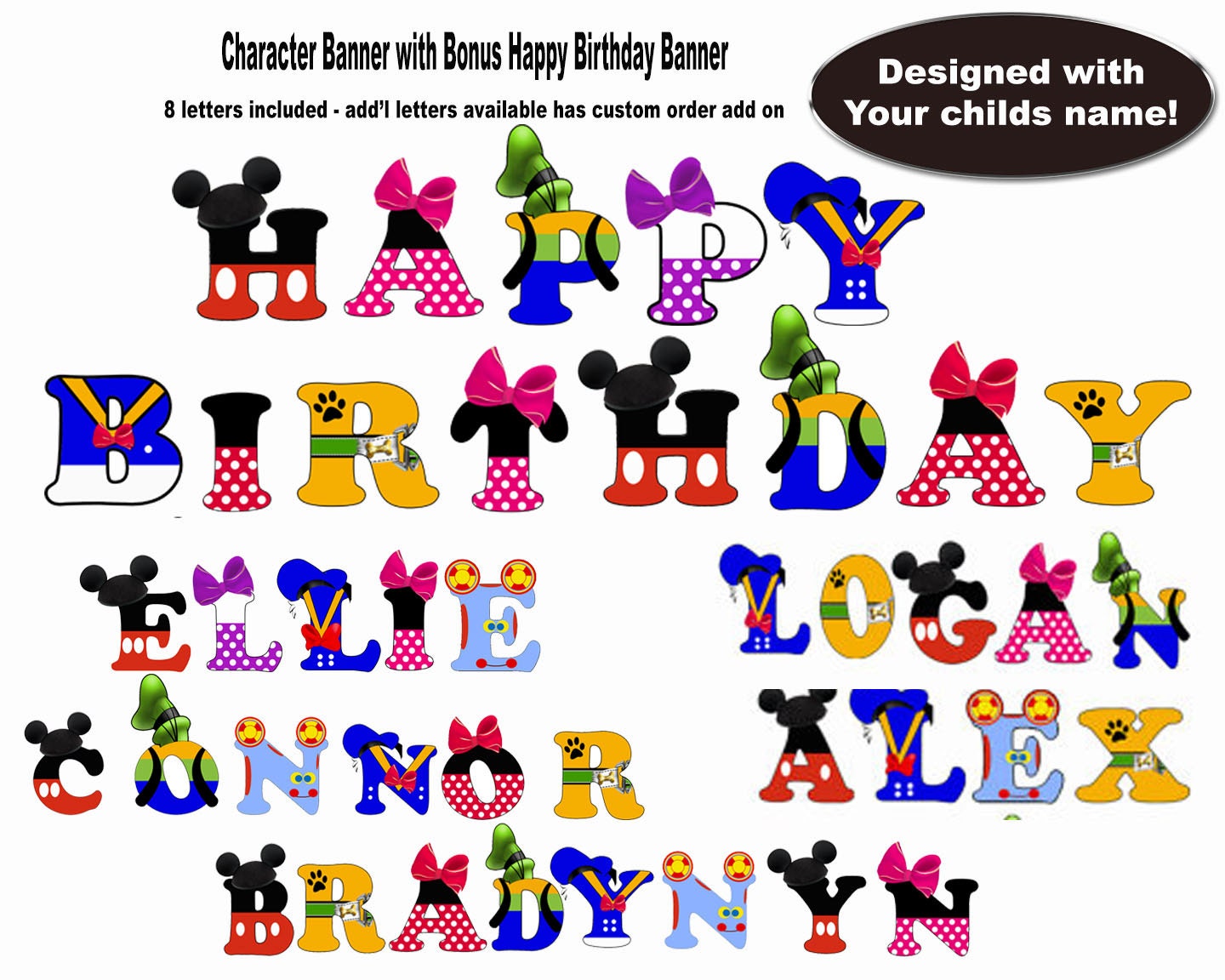 mickey mouse alphabet clipart - photo #50