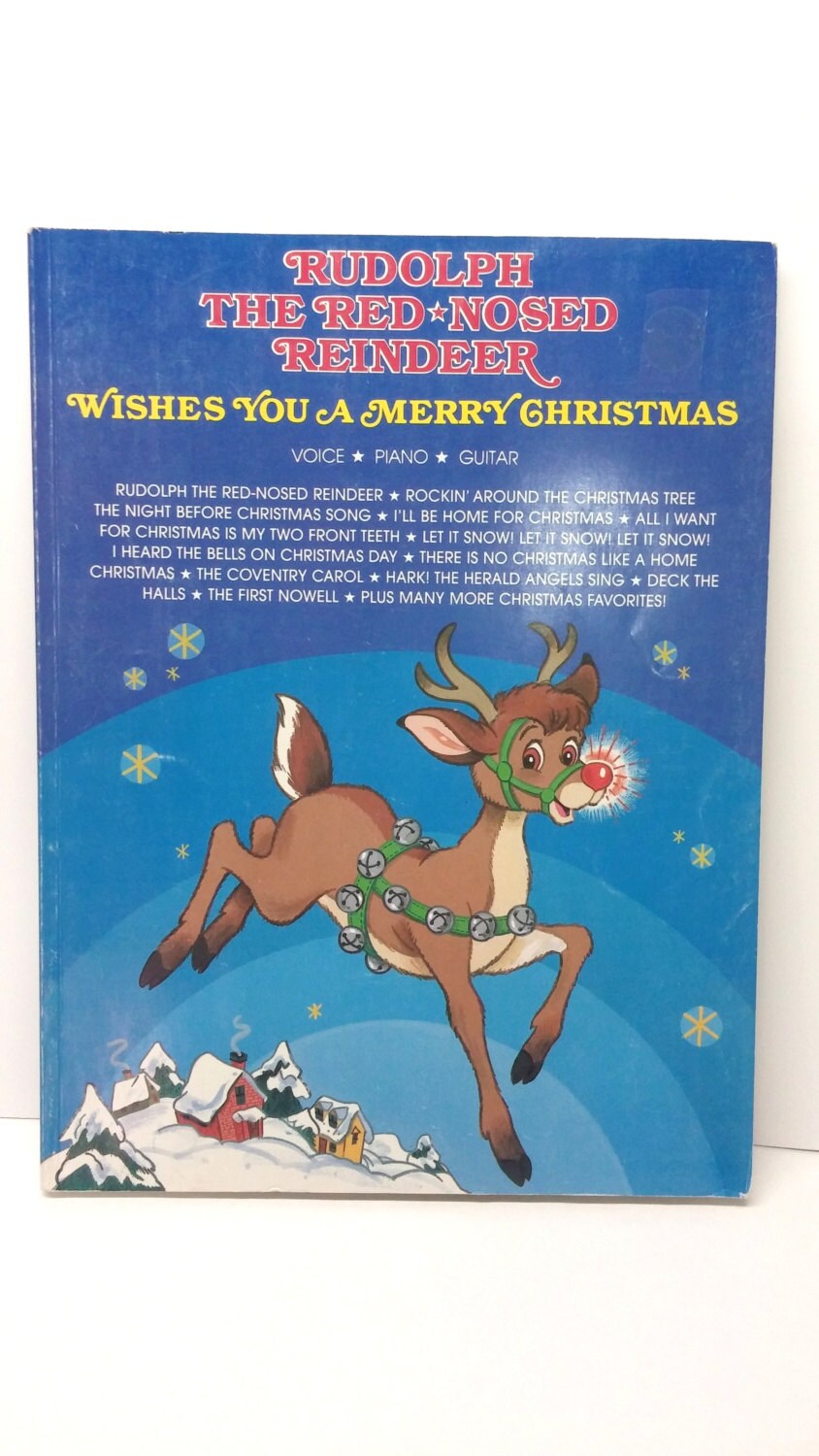 Christmas Music Book Rudolph the Red Nosed Reindeer by VintageYay