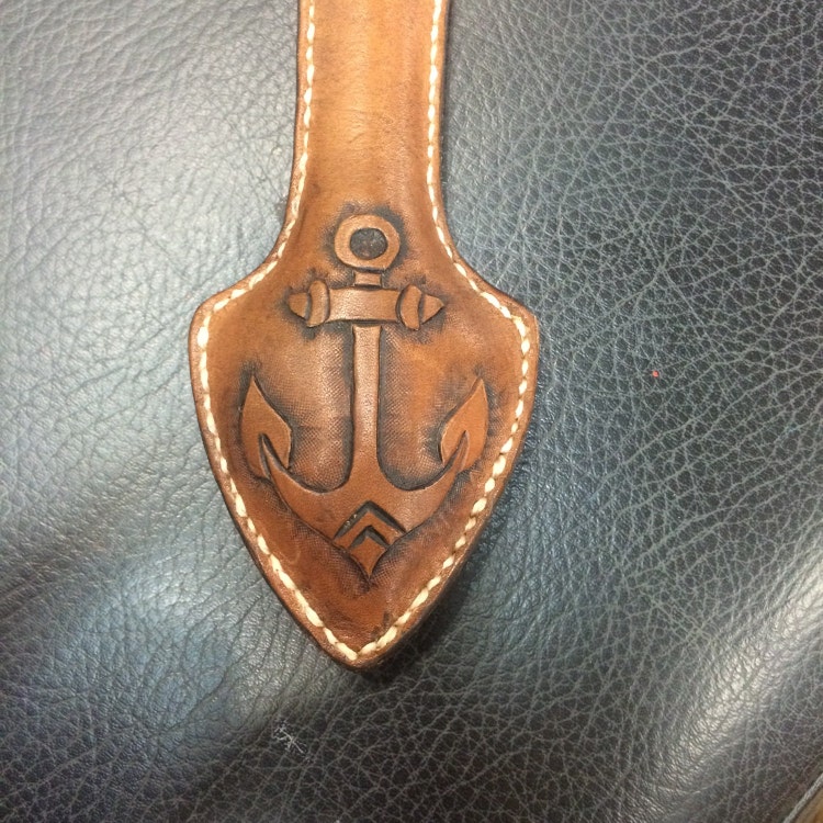 Leather weighted keychain sap slapjack blackjack anchor by EdgeTed