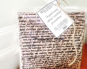 Springsteen Lyrics Trivet Stone Plaque Bruce Springsteen