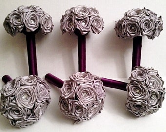 6 piece bridesmaid bouquet package-customize to your colours
