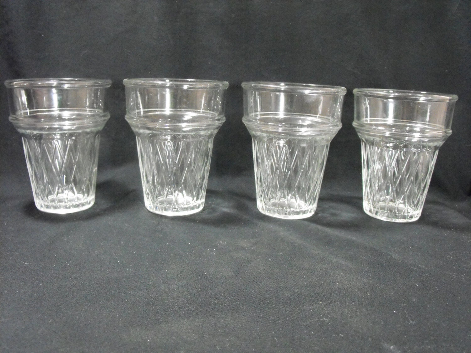 Libby Ice Cream Cone Sundae Glasses