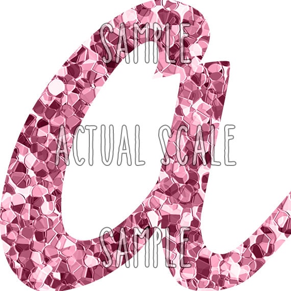 pink glitter letter clip art digital alphabet by honeyclipart