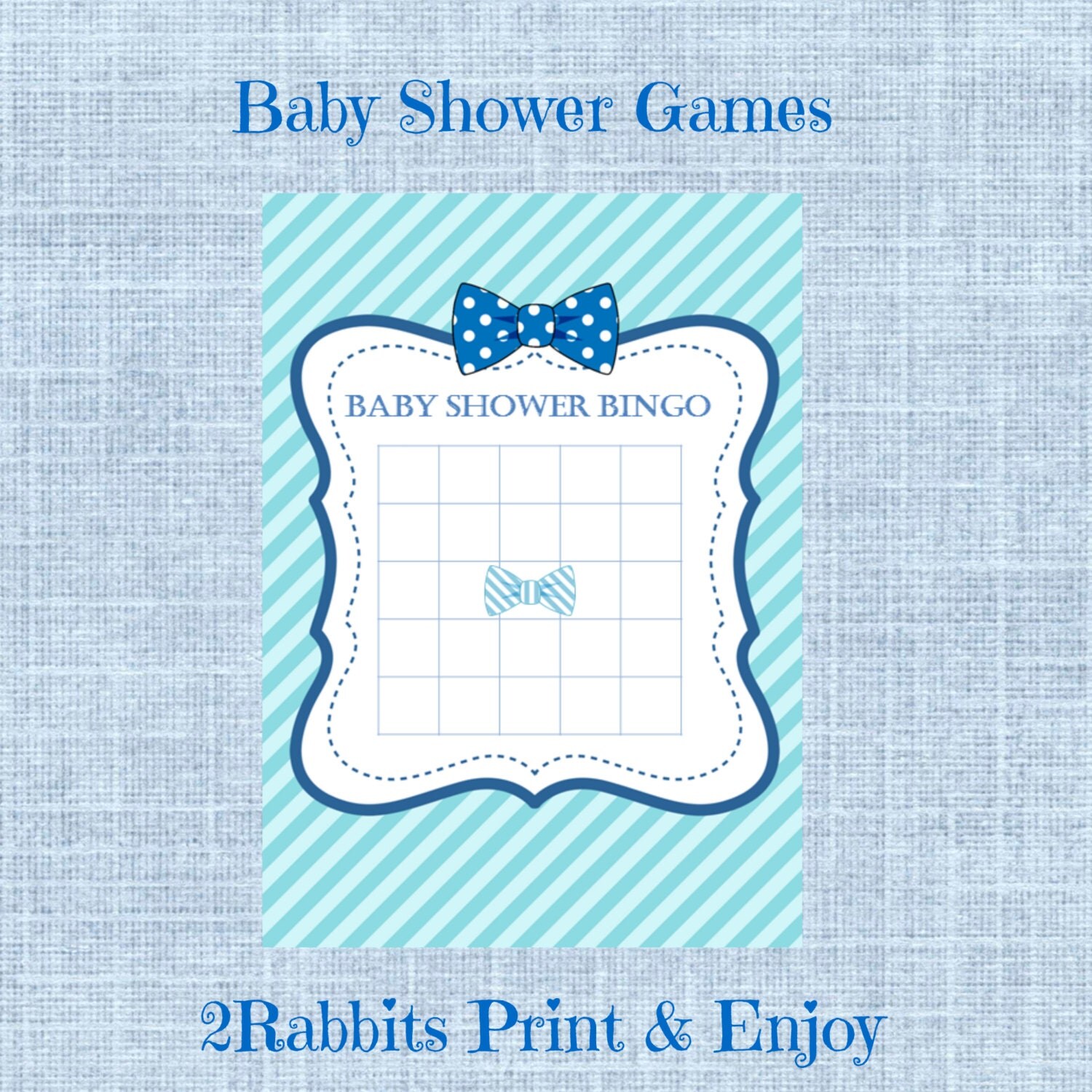 cards blank baby shower bingo gift Cards 2RabbitsPrintEnjoy Little Blank Bingo Gift Man by Bingo