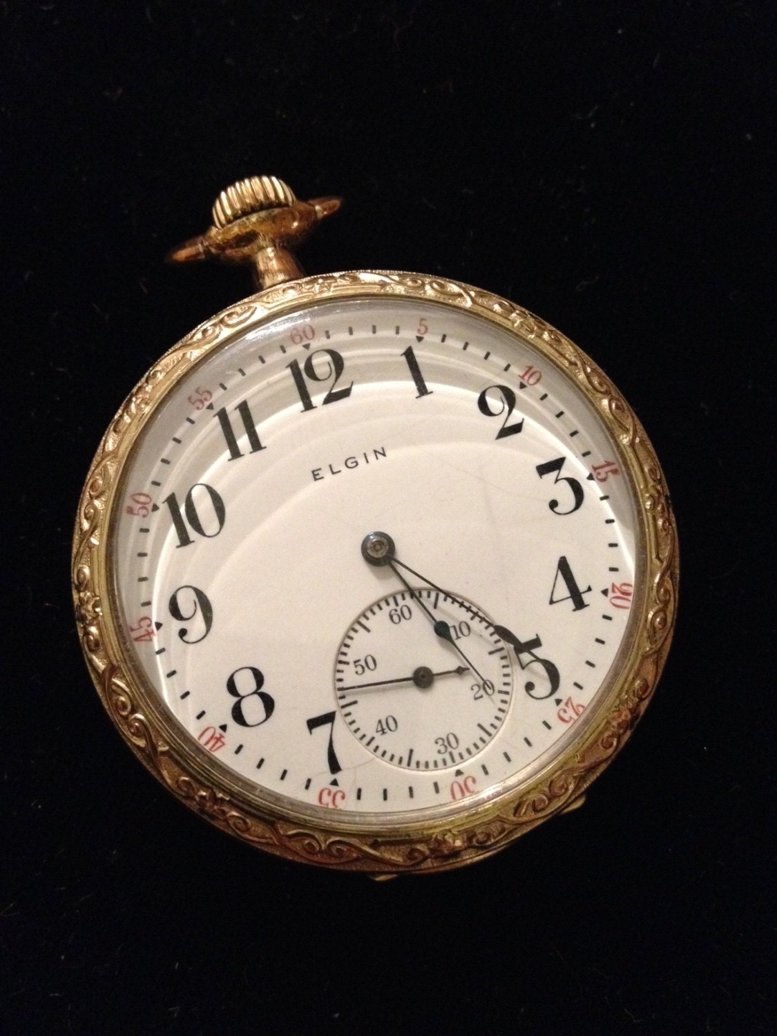 Antique Elgin Ladies Pocket Watch works perfectly