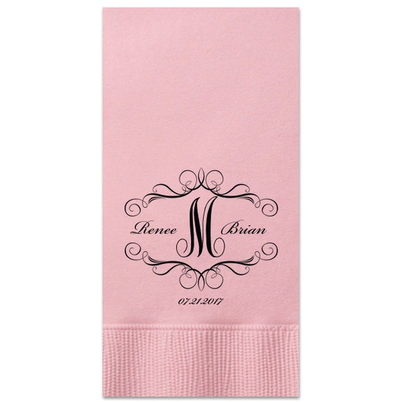 100 Personalized Guest Towels Dinner Napkins Wedding Paper