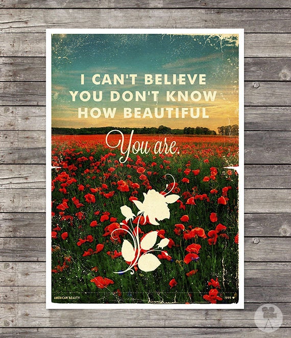 American Beauty Movie Poster III Movie Quotes by CinemaStudio