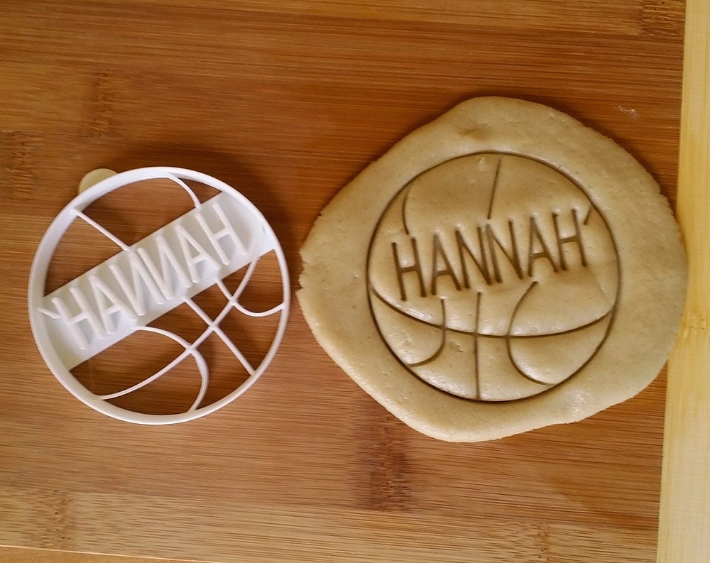 Personalized basketball Name Cookie Cutter birthday gift