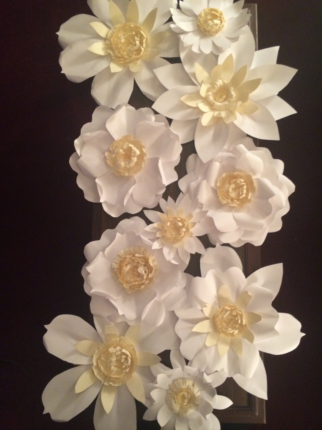Giant Paper Flower Arch set of 10