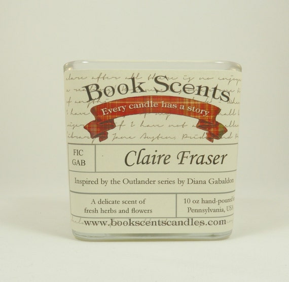 Claire Fraser - Book Inspired Candle - Hand-poured, 10 oz soy blend container candle