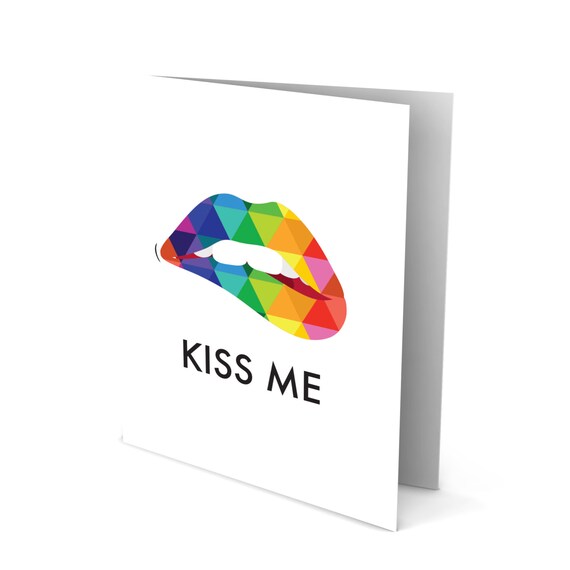 50 Shades of Sexy Lips Greeting Card