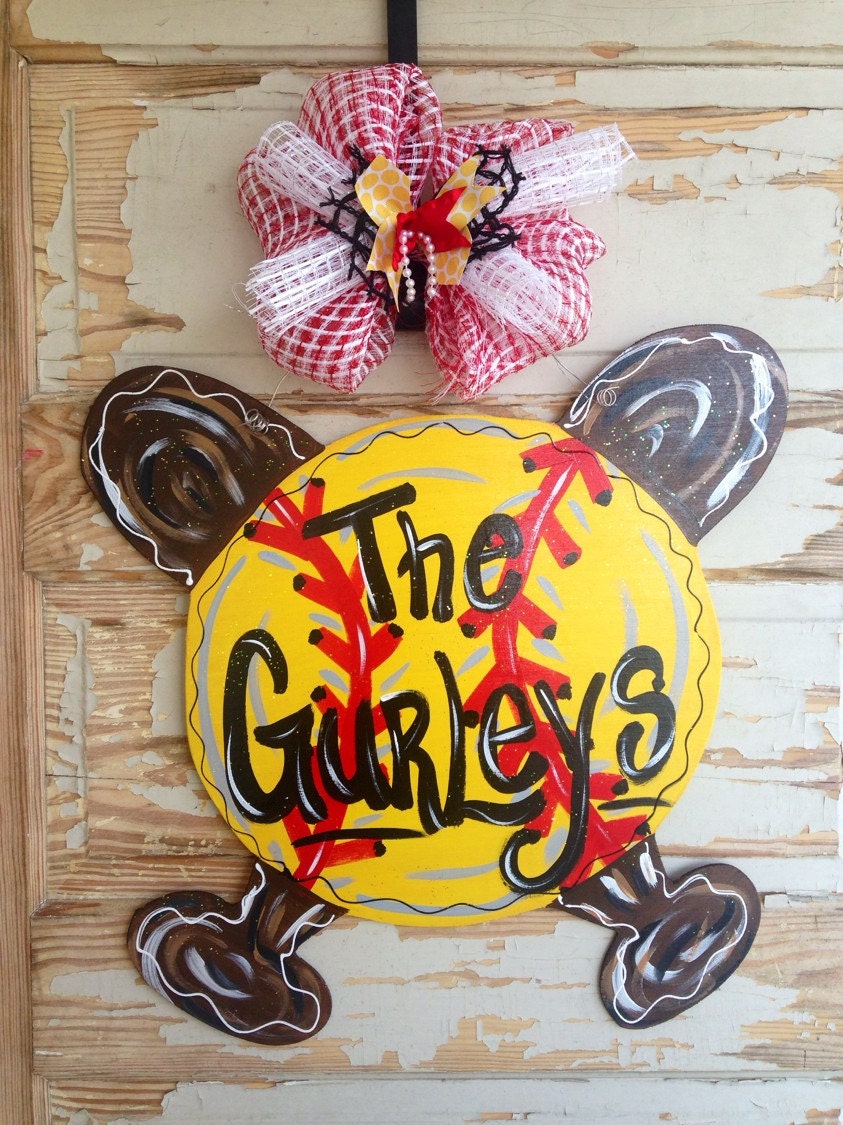 Baseball Softball Bat Door Hanger