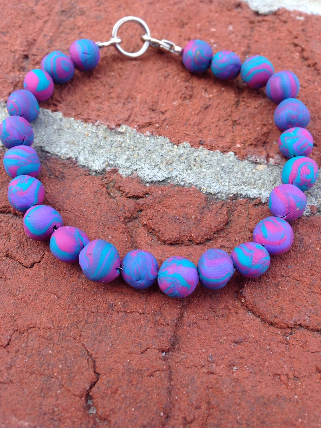 Handmade Clay Bead Braclet