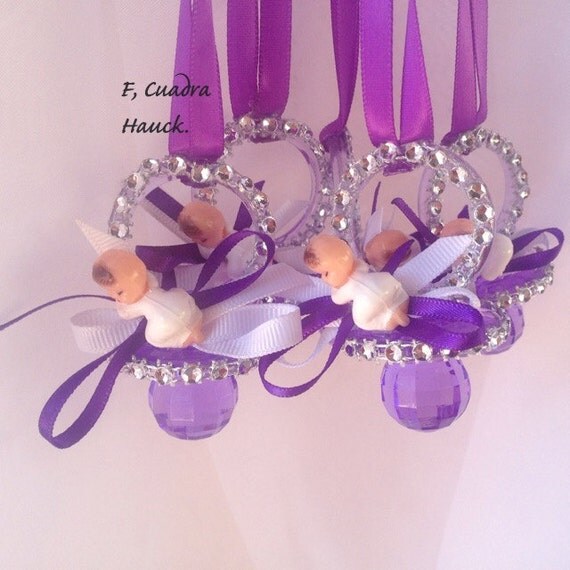 Pacifiers Necklaces/Baby shower by CreationsCuadraHauck on Etsy