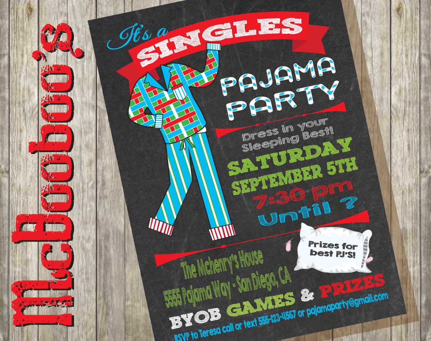 Pajama Party Invitations For Adults 7