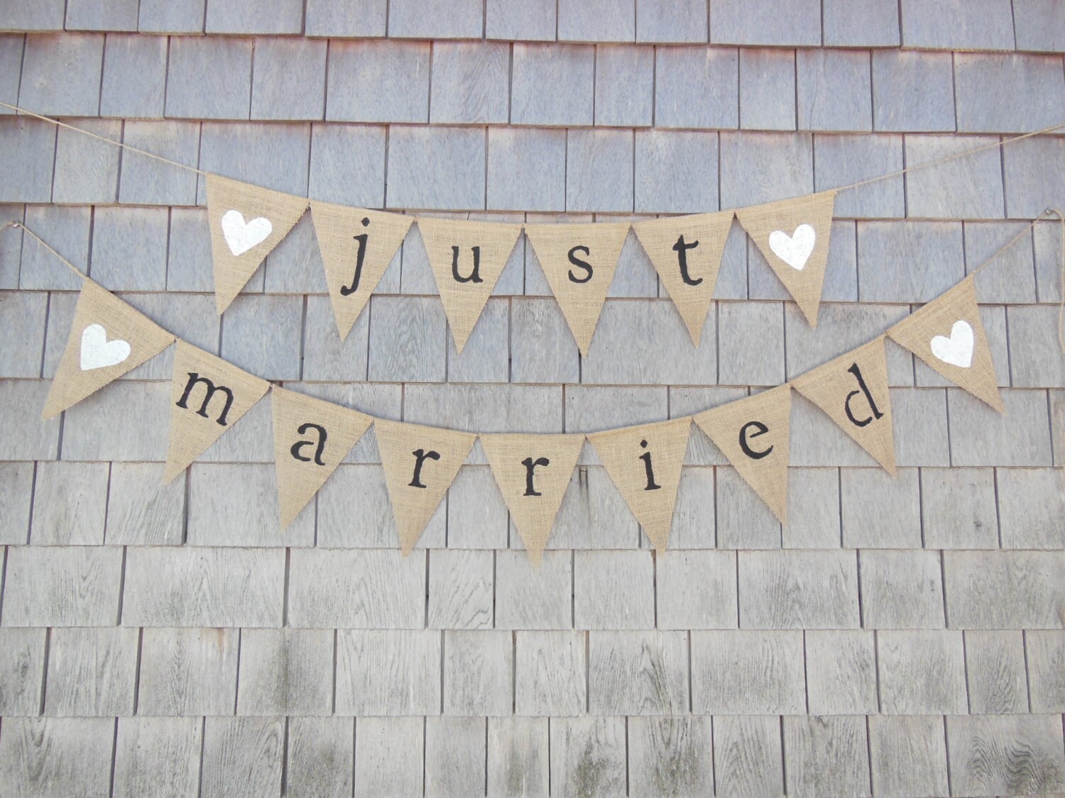 Just Married Banner Just Married Bunting Just Married