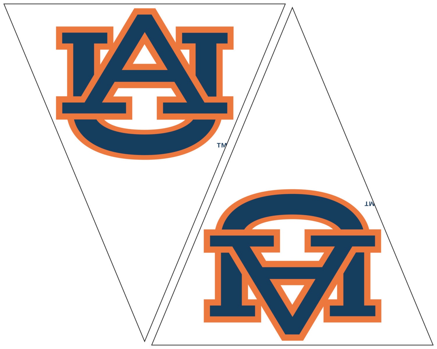 Auburn University Printable Flags With Auburn Logo Easy Party