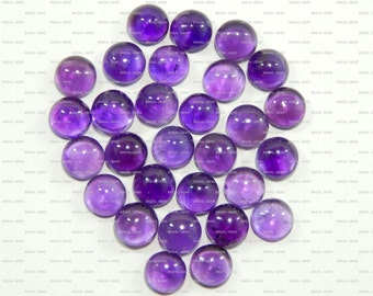 10-p wholesale purple amthyst 15x15 mm round calibrated gemstone cabochon