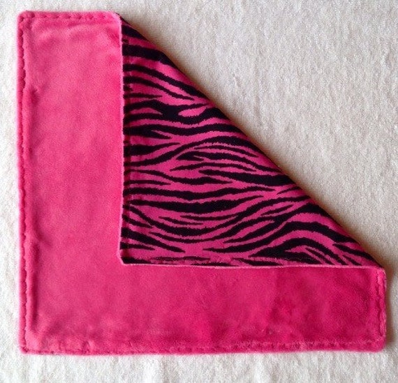 Zebra Print Lovie Security Blanket Baby Lovie by SplendidFindings