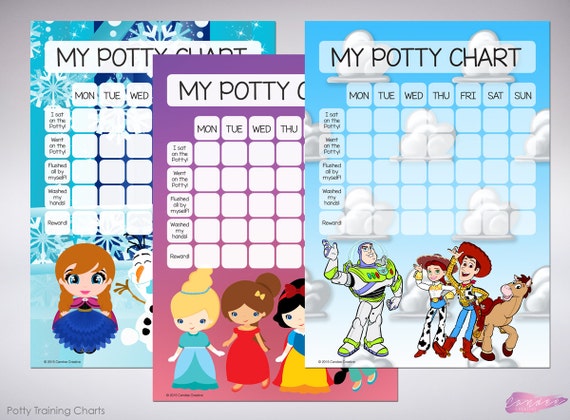 Items similar to FROZEN themed Potty Training Chart - Instant Download ...