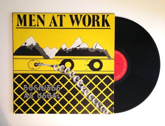 album or cover men at work business as usual