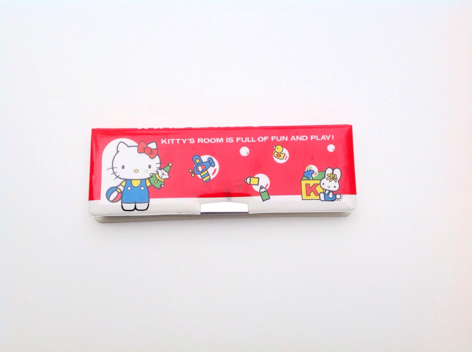 Vintage 1976 Hello Kitty Case Pen Pencil Holder by CozyHomeVintage