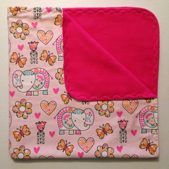 Reversible Flannel and Fleece Receiving by ItsStitchinTime on Etsy