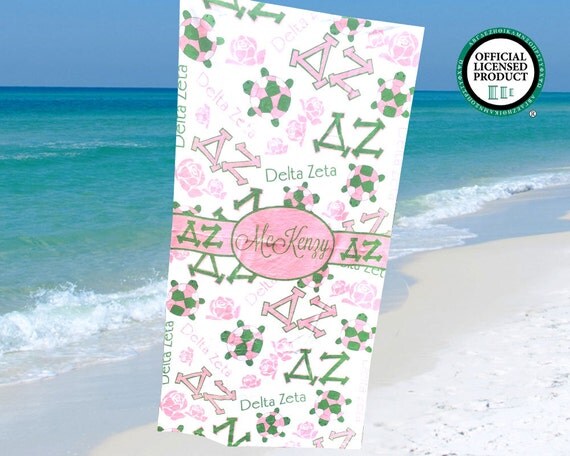 sorority beach towel