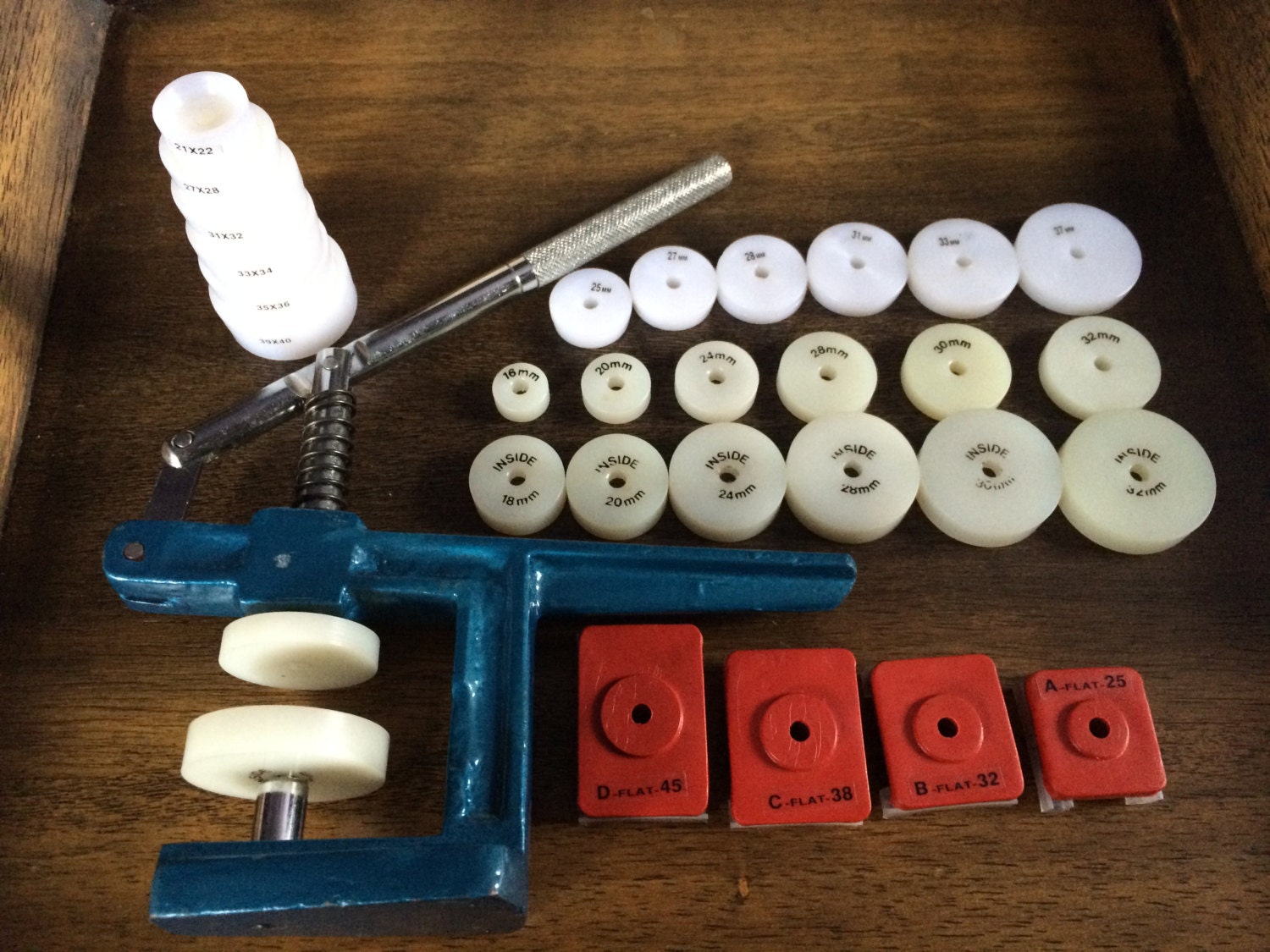 Watch case press closer kit with 16 adapters by BuyZuZu on Etsy