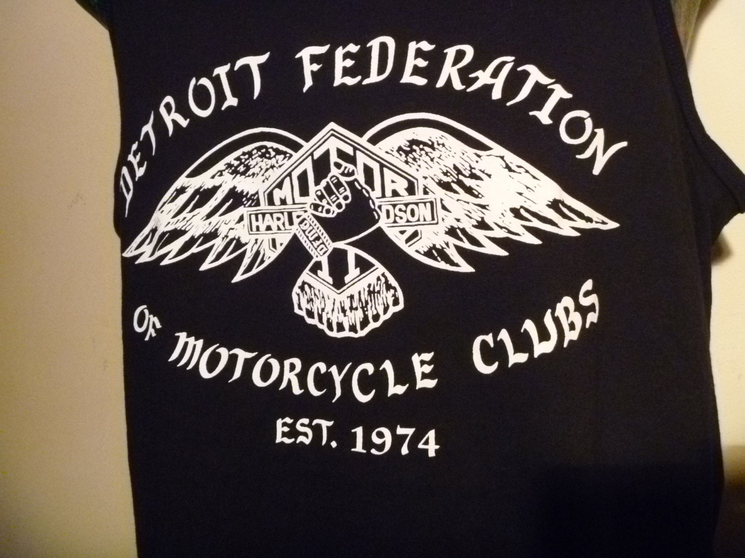 Authentic Detroit Outlaw MC Club Federation Club Muscle Shirt
