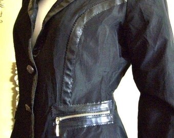 NEW! Rinascimento Italy Cose Cosi Giacca Jacket-Black Size: S/M Retail 390