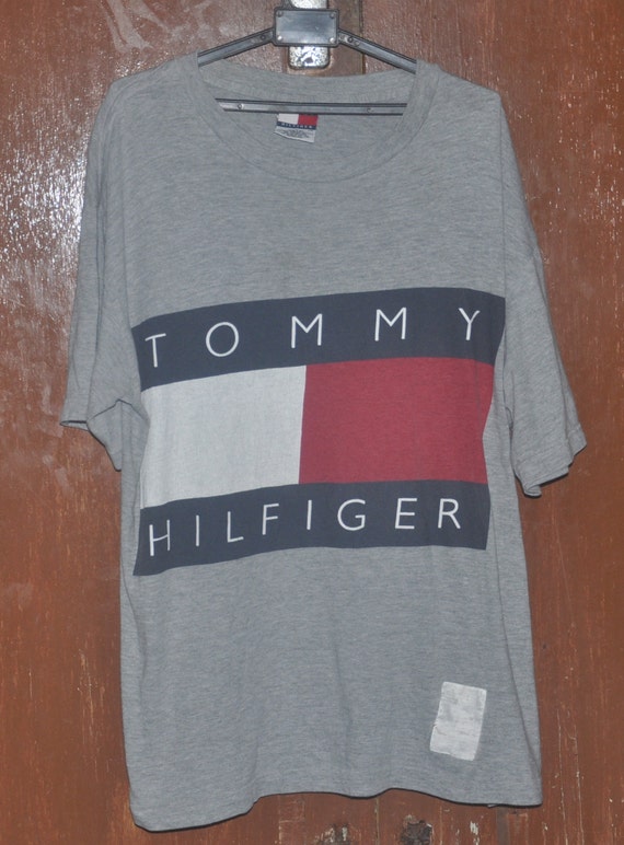 Vintage 90s Tommy Hilfiger Colourblock Hip Hop L/G Size made