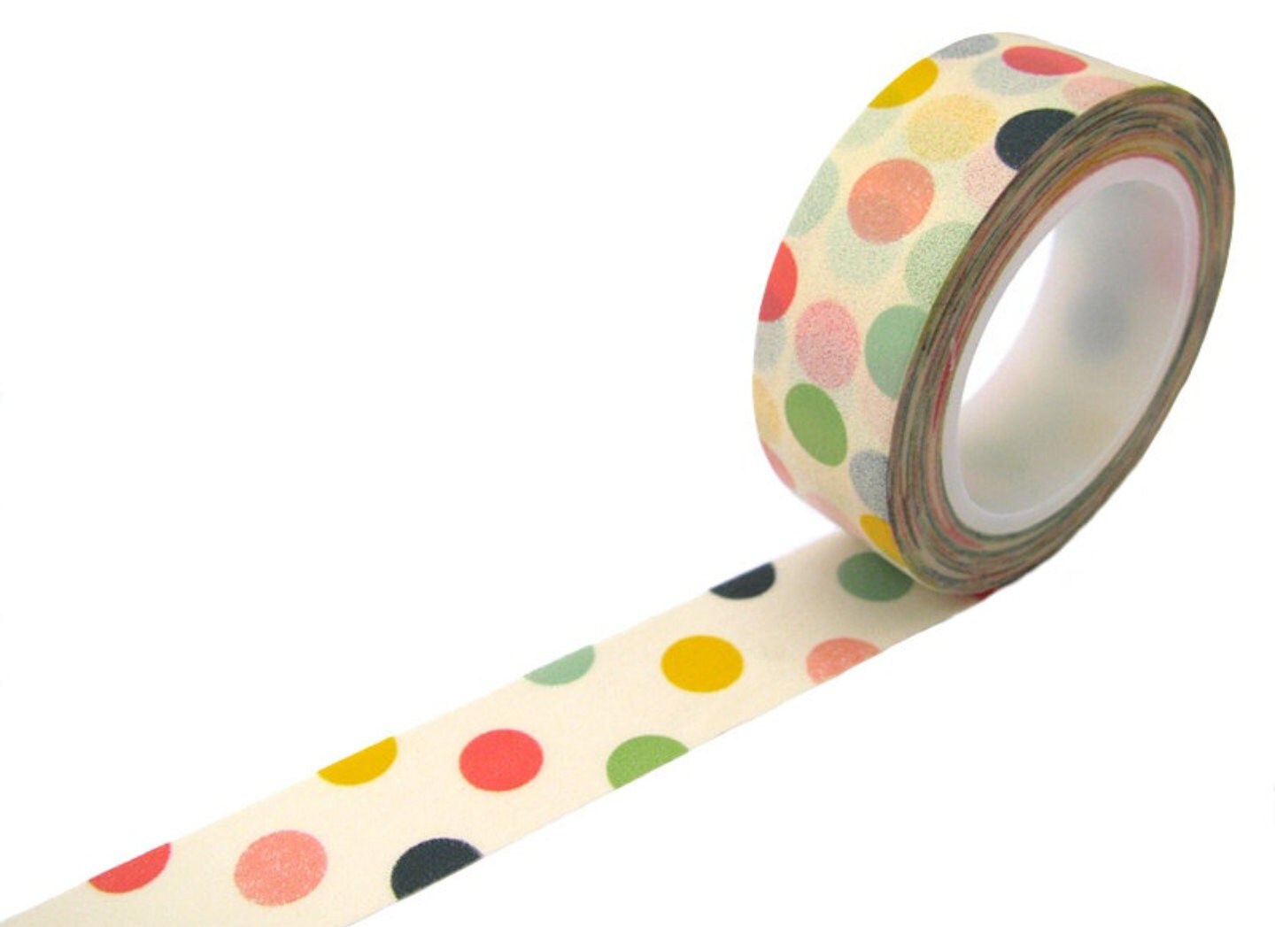 Washi Tape Colorful Dots Washi Masking Tape
