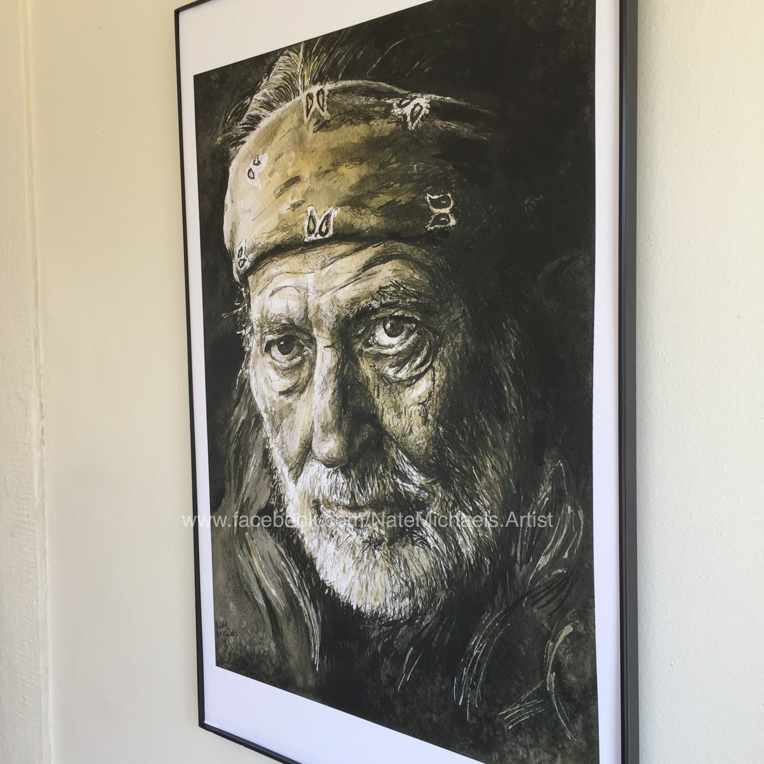 Willie Nelson Fine art print by NateMichaelsArt on Etsy