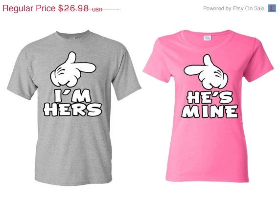 she's mine and he's mine shirts