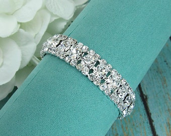 Rhinestone Bridal bracelet, wedding bracelet, rhinestone crystal bracelet, crystal bracelet, bridal jewelry, wedding accessories, 210189980