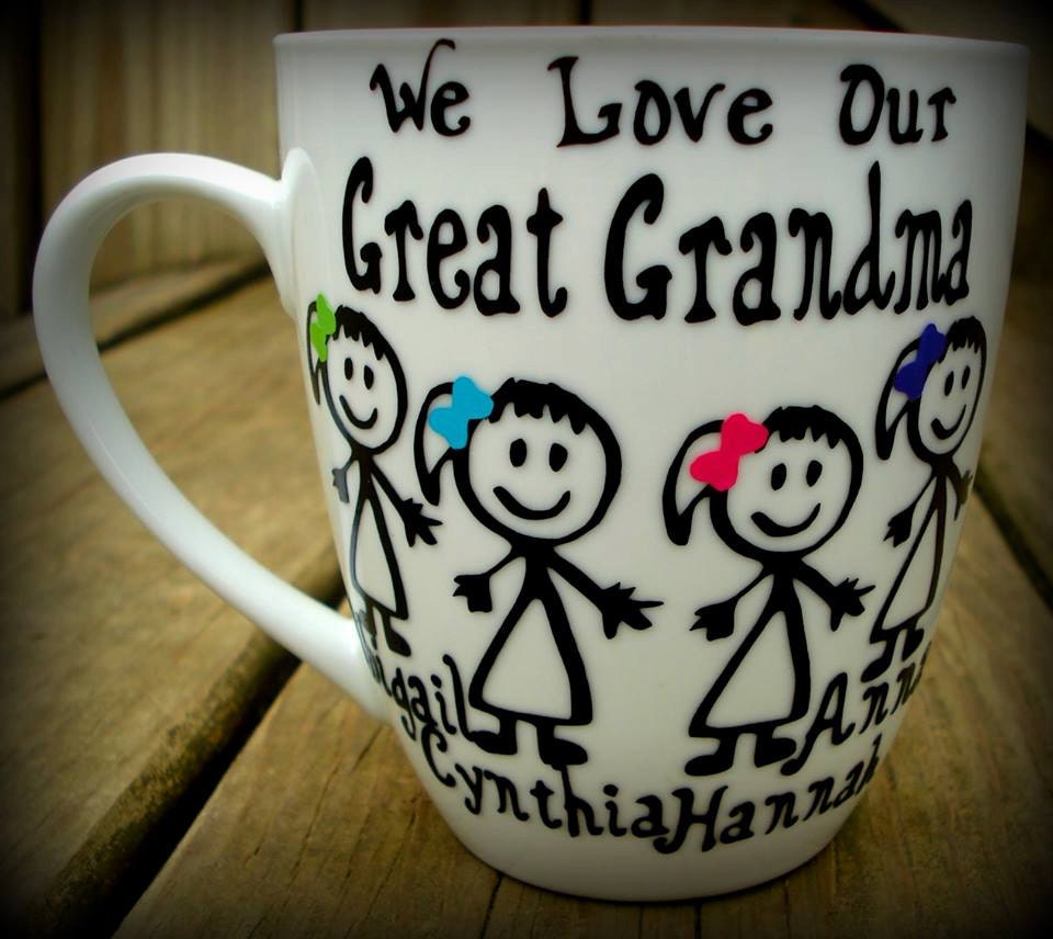 Personalized great grandma gift great grandpa mug unique